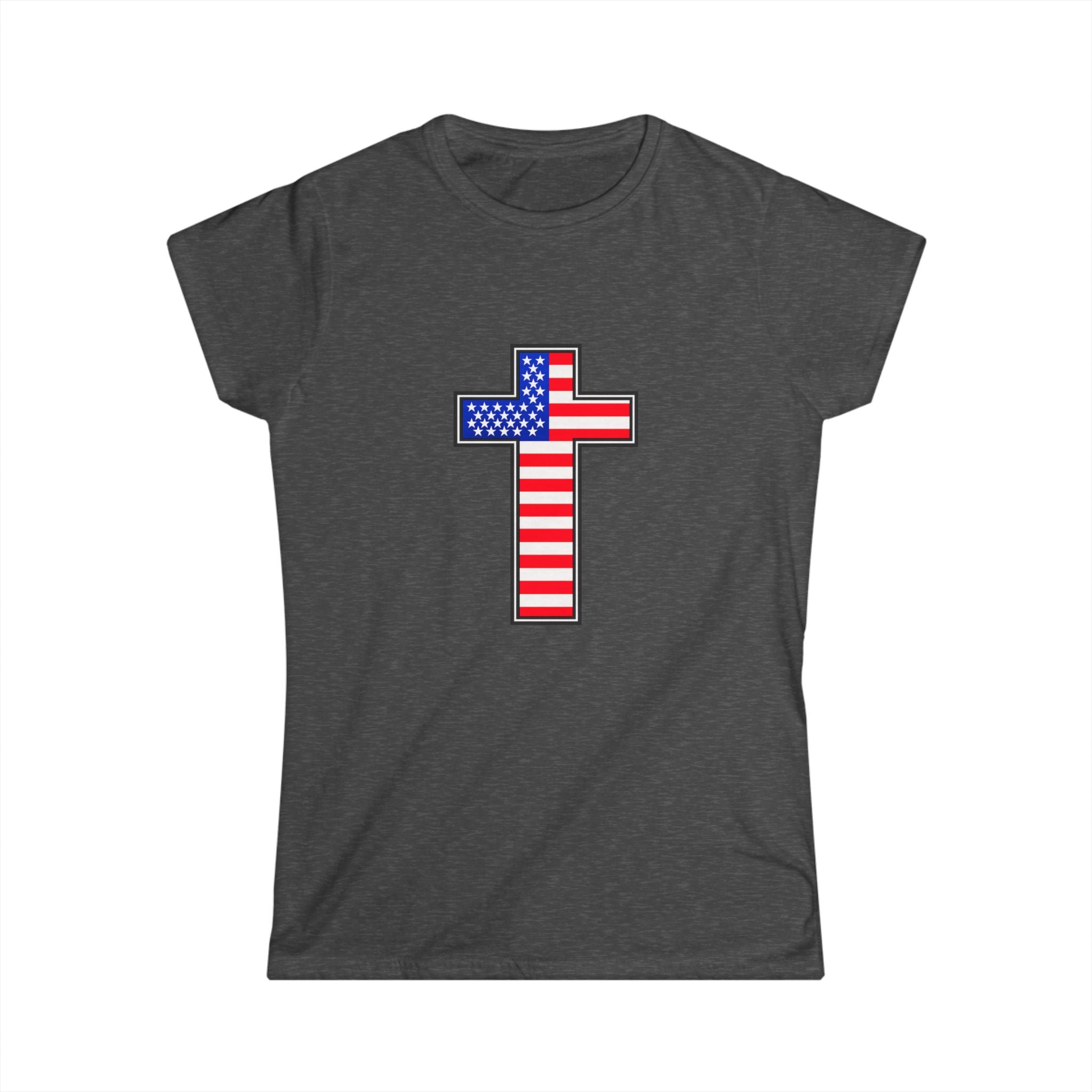 American Flag Cross Women's T-Shirt