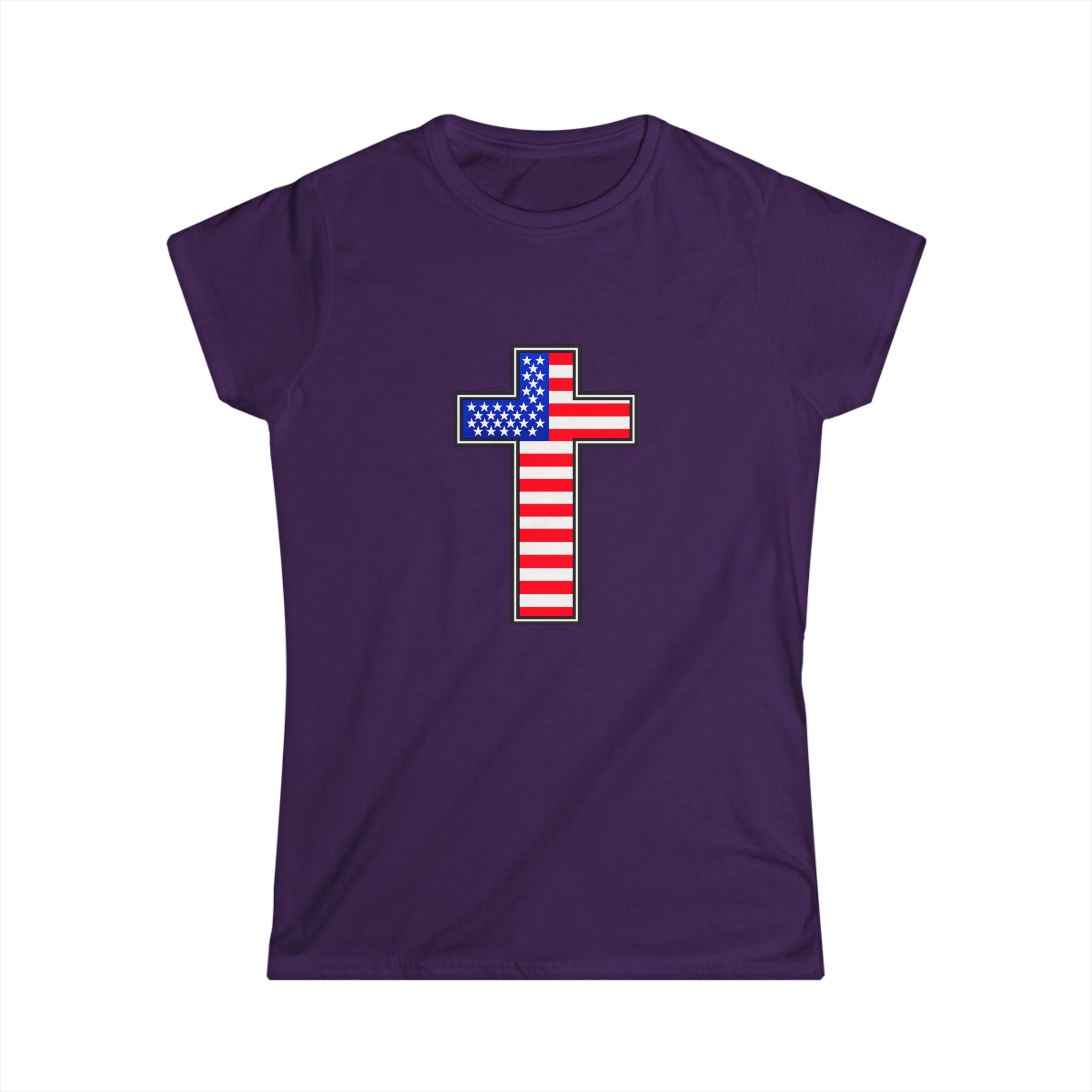 American Flag Cross Women's T-Shirt