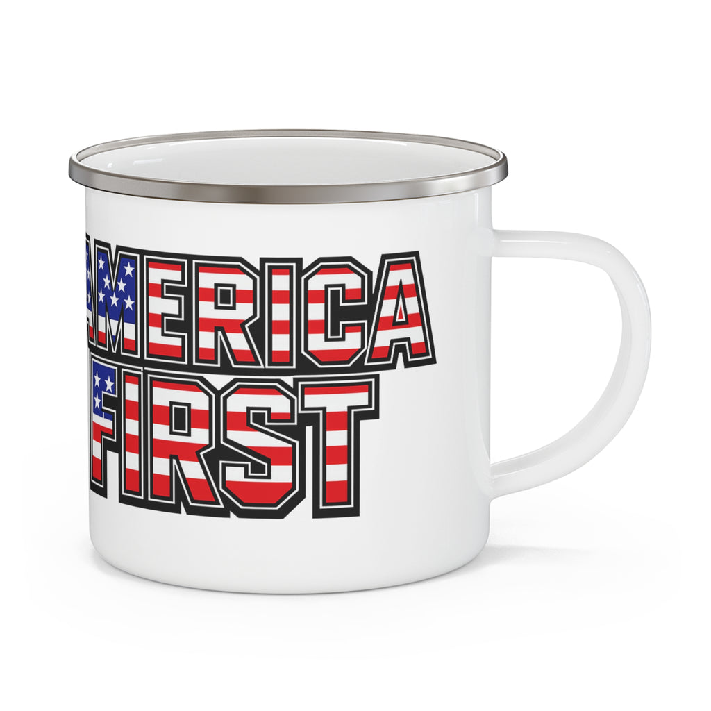 America First Enamel Mug