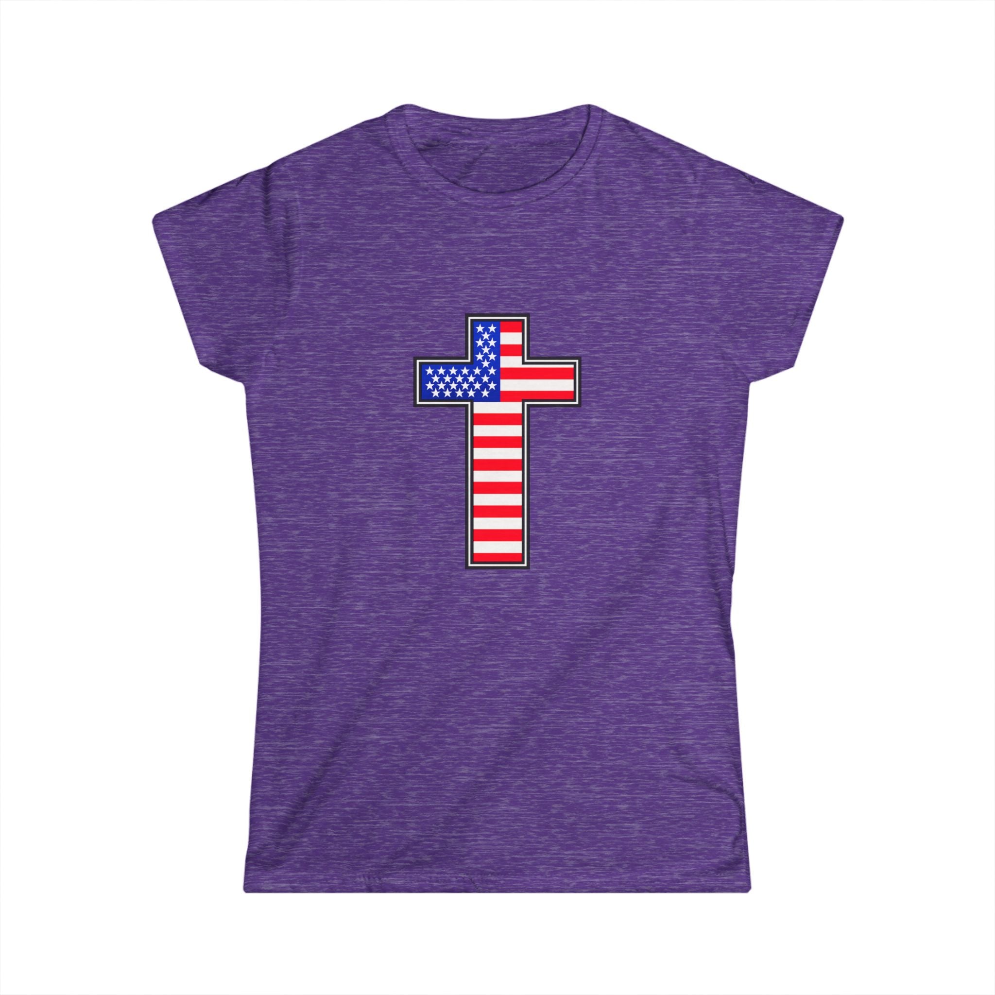 American Flag Cross Women's T-Shirt