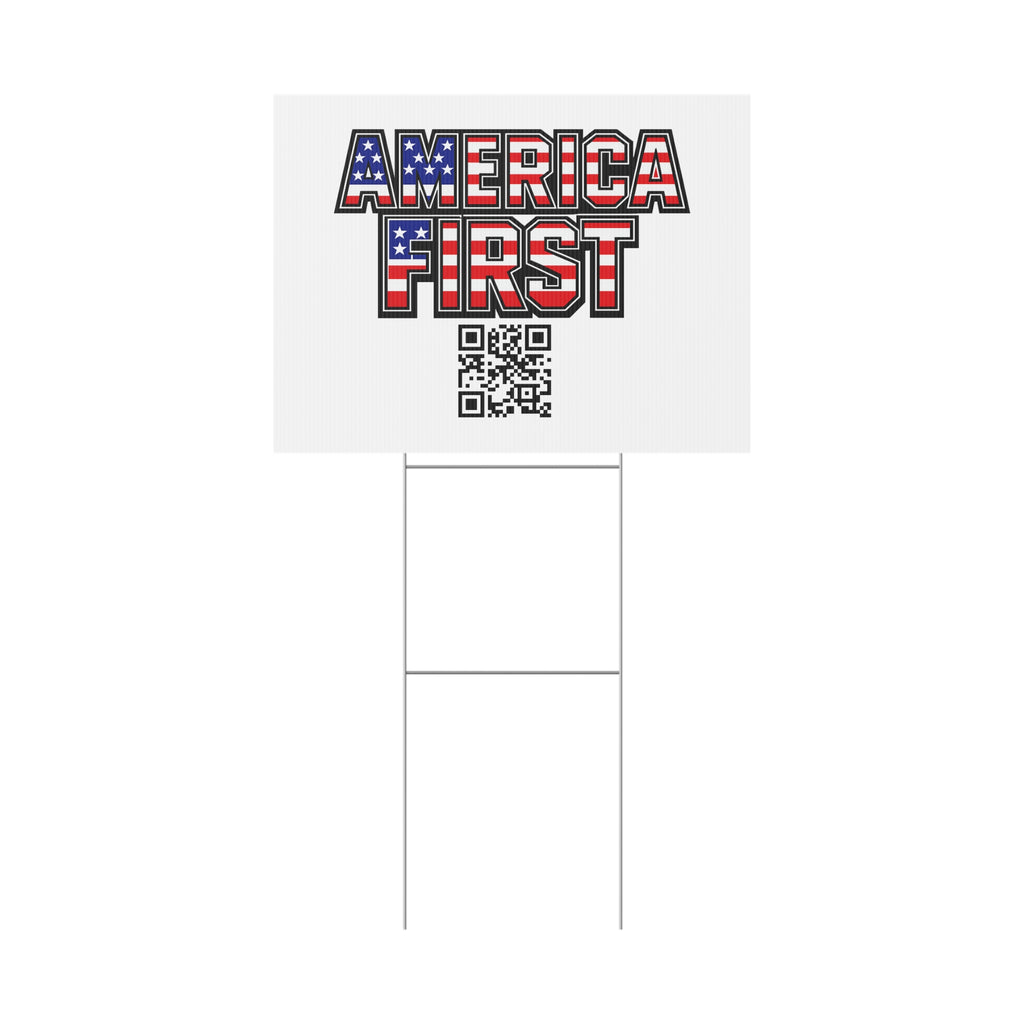 America First Flagship Yard Sign