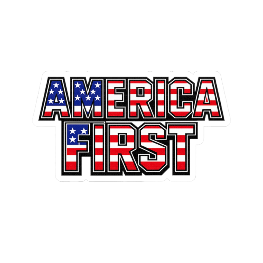 America First Flagship Sticker