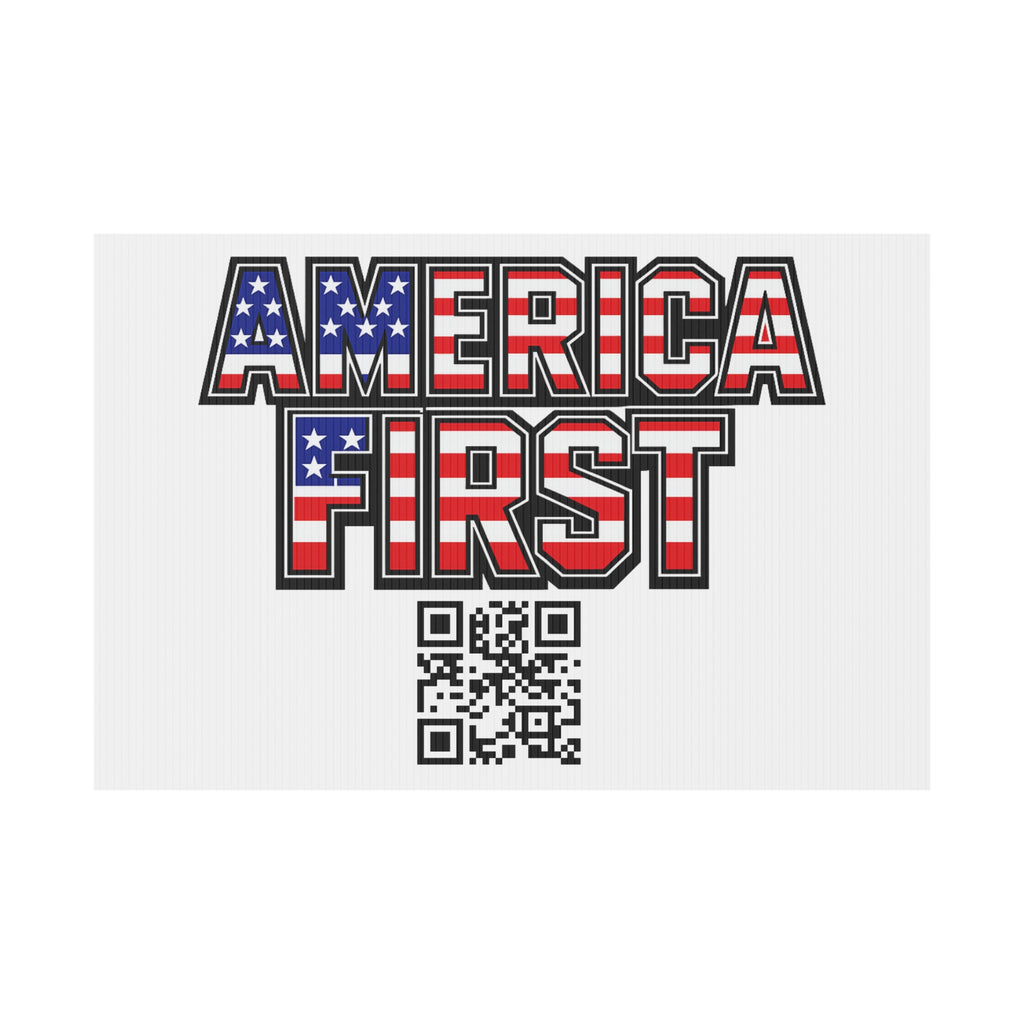 America First Flagship Yard Sign
