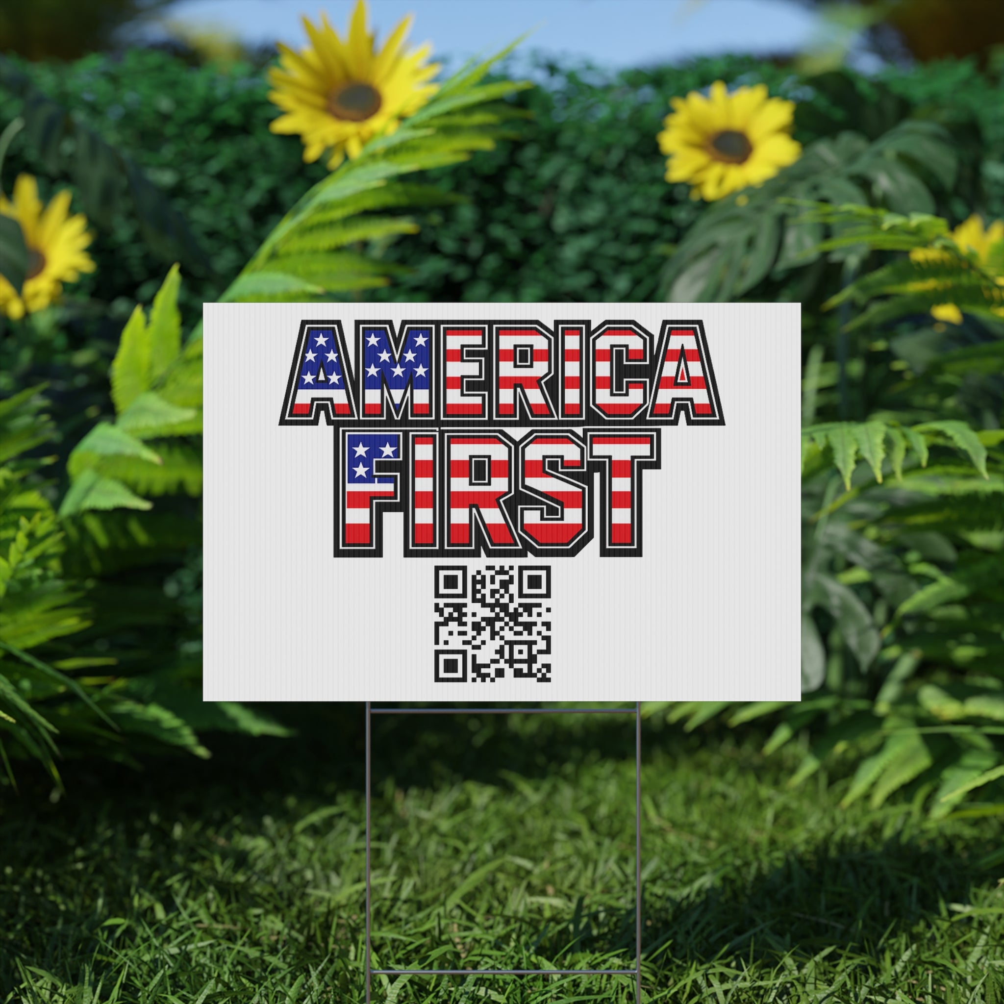America First Flagship Yard Sign