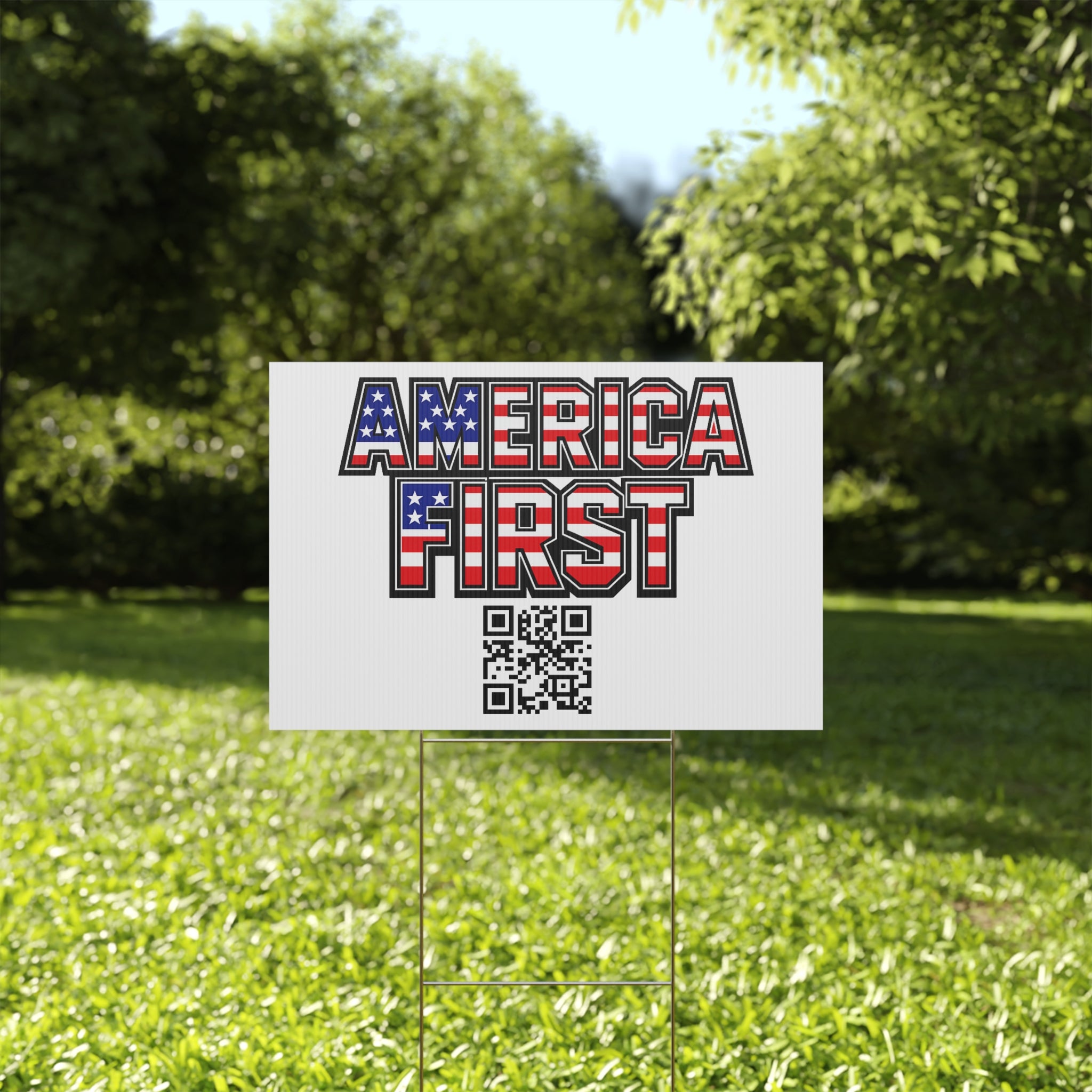 America First Flagship Yard Sign