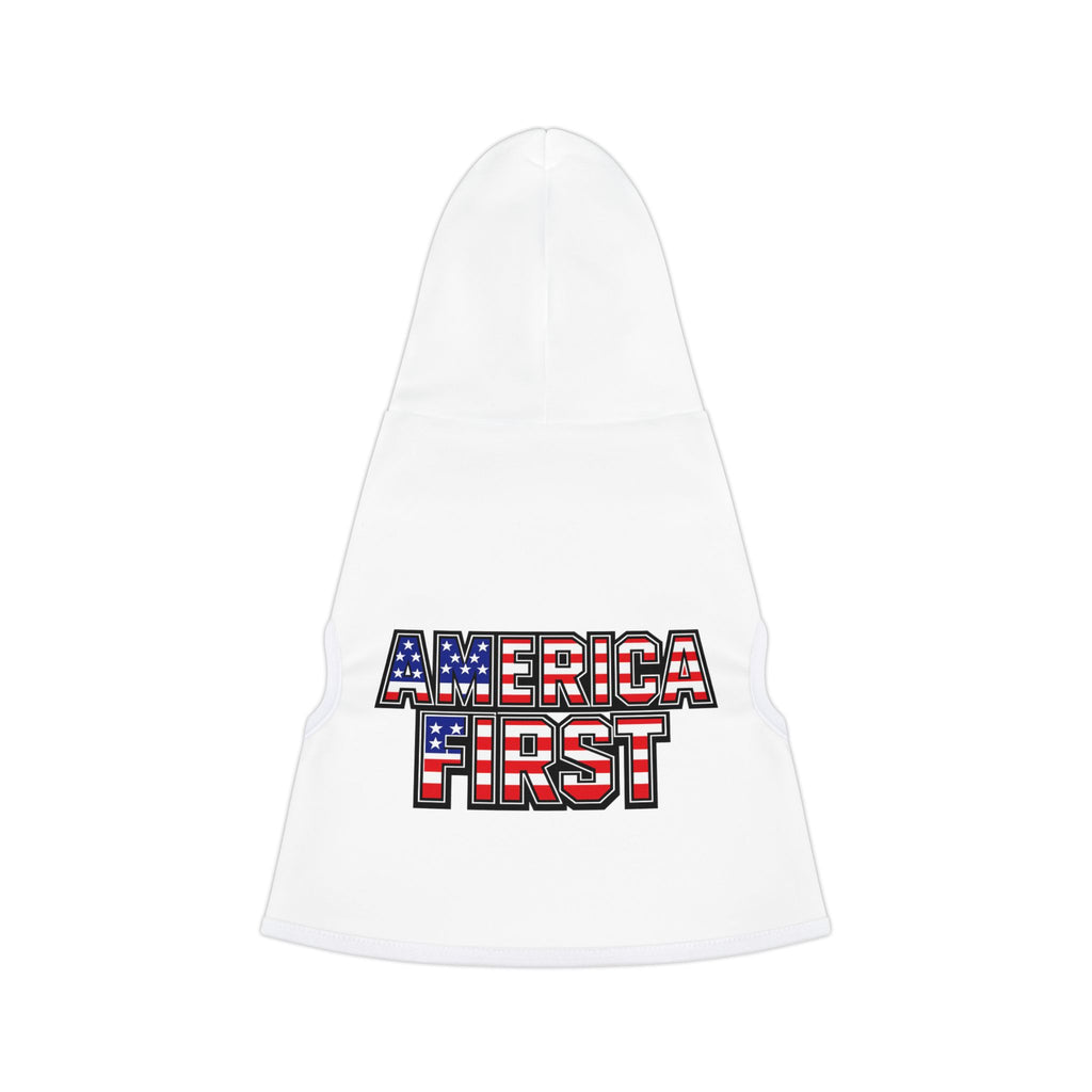 America First Pet Hoodie Patriotic Dog & Cat Hoodie