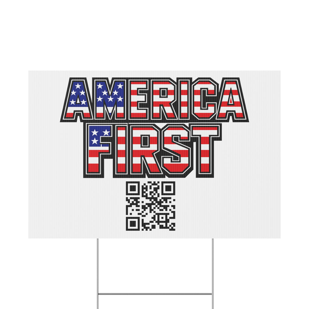 America First Flagship Yard Sign