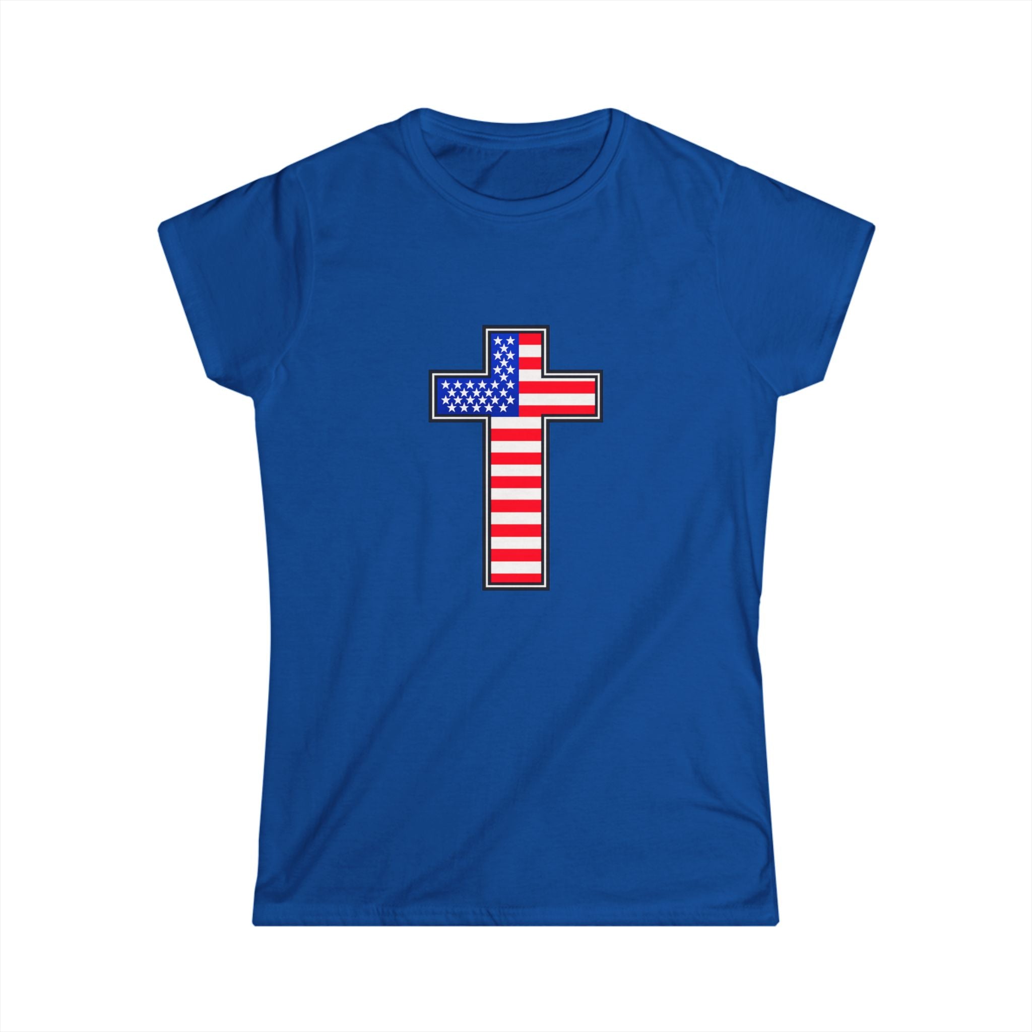American Flag Cross Women's T-Shirt