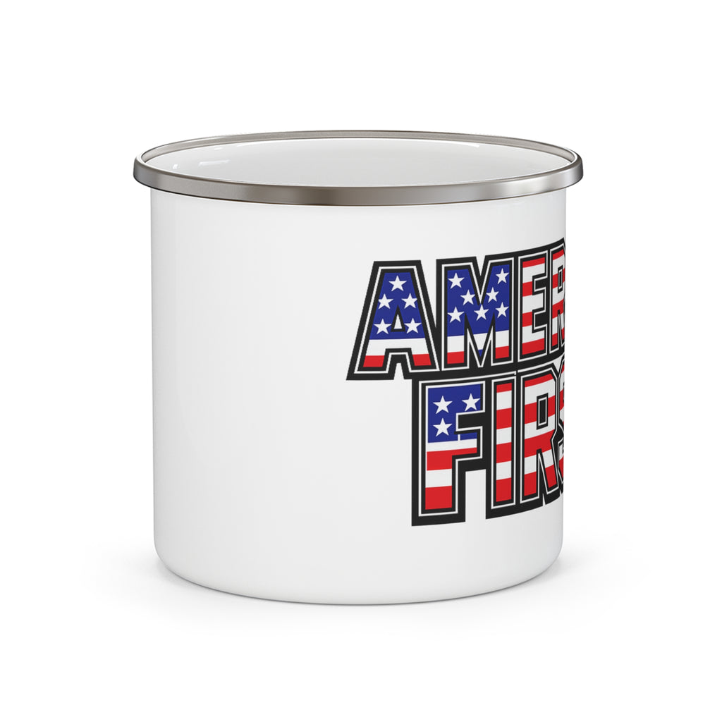America First Enamel Mug