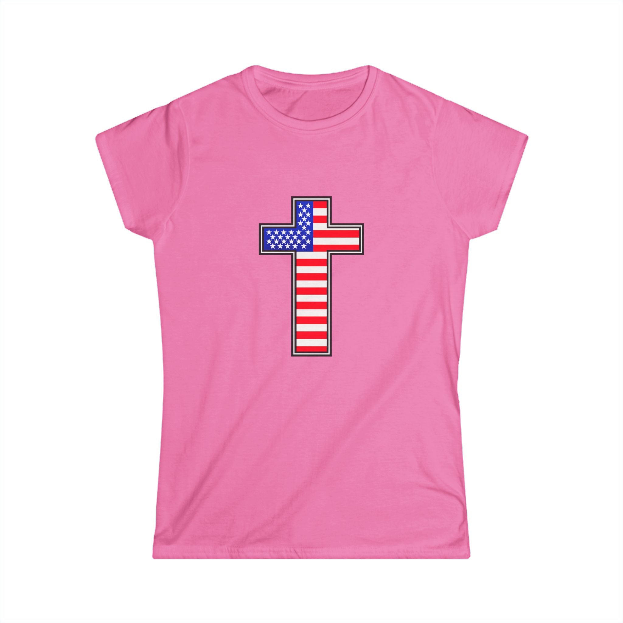 American Flag Cross Women's T-Shirt
